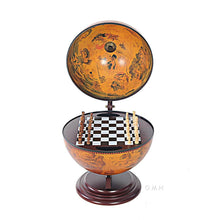 Old Modern Red Globe 13 inches with Chess Holder NG019