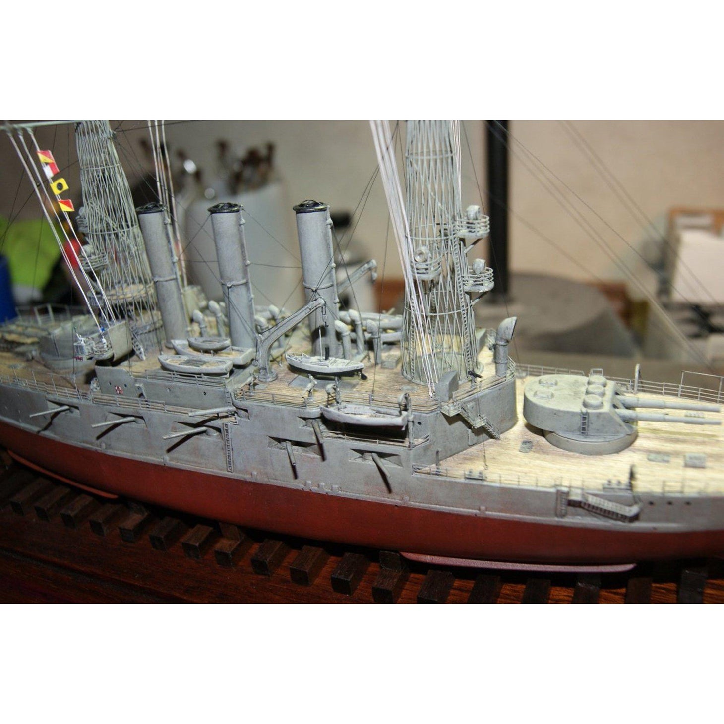 Iron Shipwrights USS Ohio BB12  1910 1/350 Scale Resin Model Ship Kit 4-191