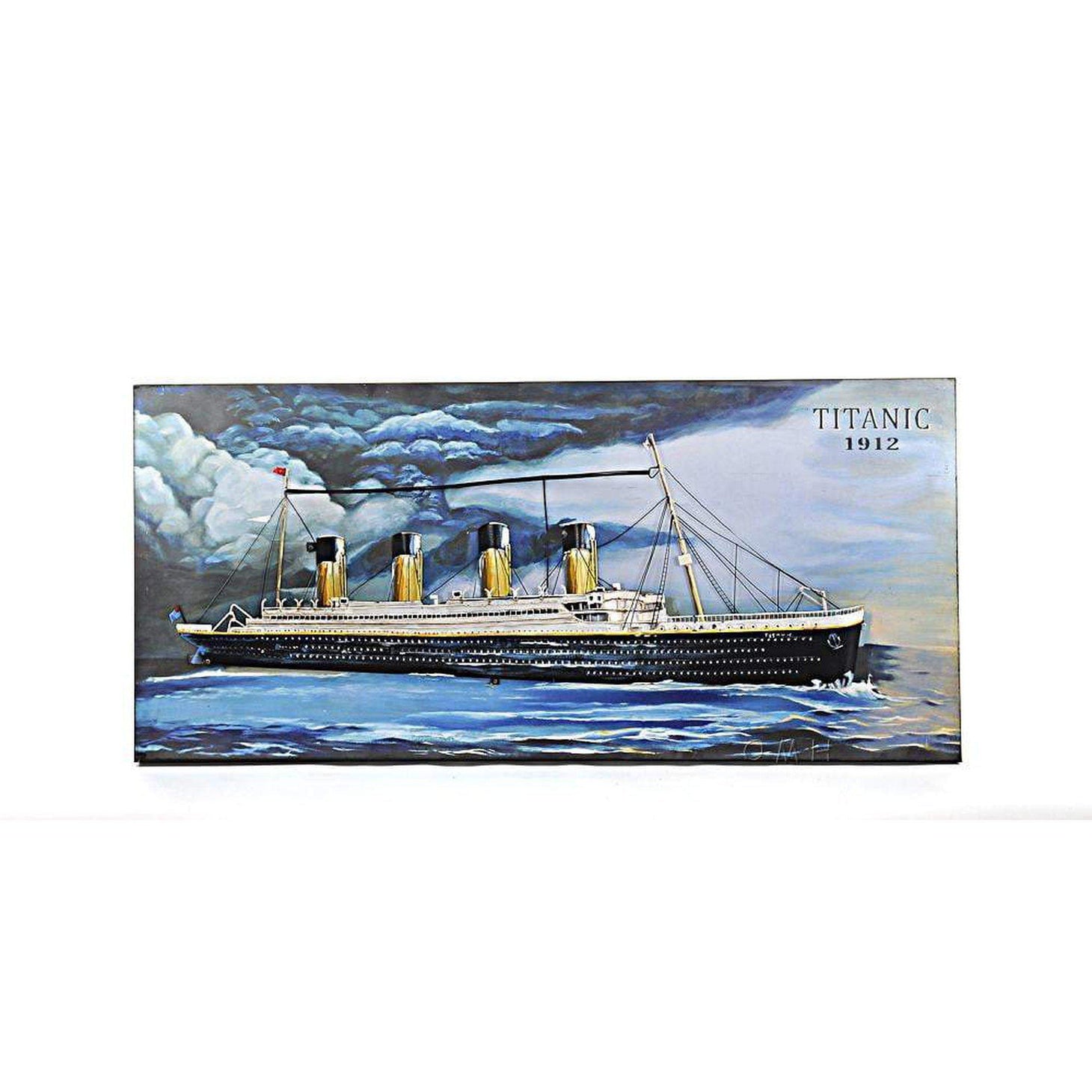 Old Modern Titanic 3D Painting AJ046