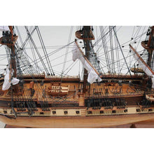 Old Modern USS Constitution Large With Floor Display Case T012B