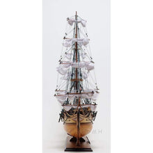 Old Modern USS Constitution Large With Floor Display Case T012B
