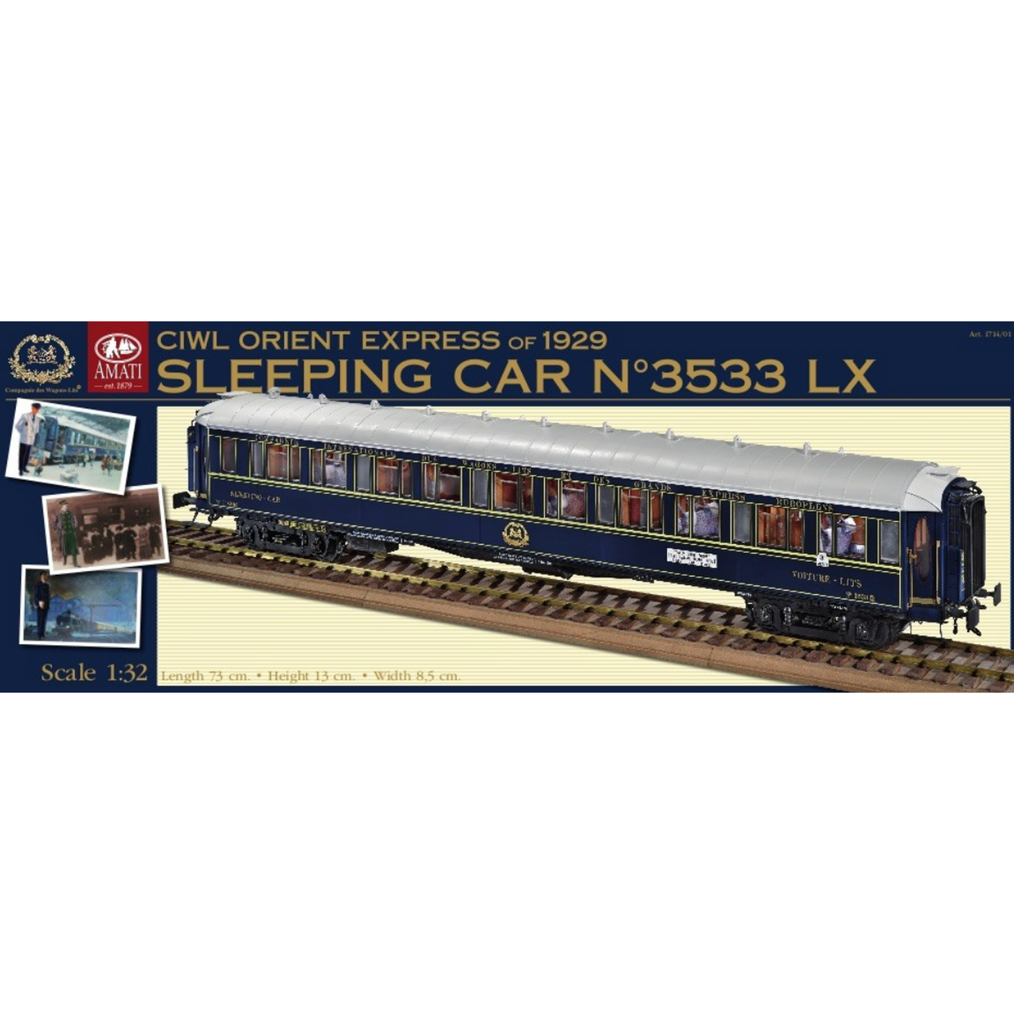 Orient Express Sleeping Car Amati Model Ship Kit 1714/01