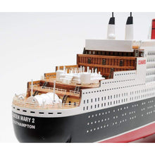 Old Modern Queen Mary II L Model Ship Fully Assembled C028