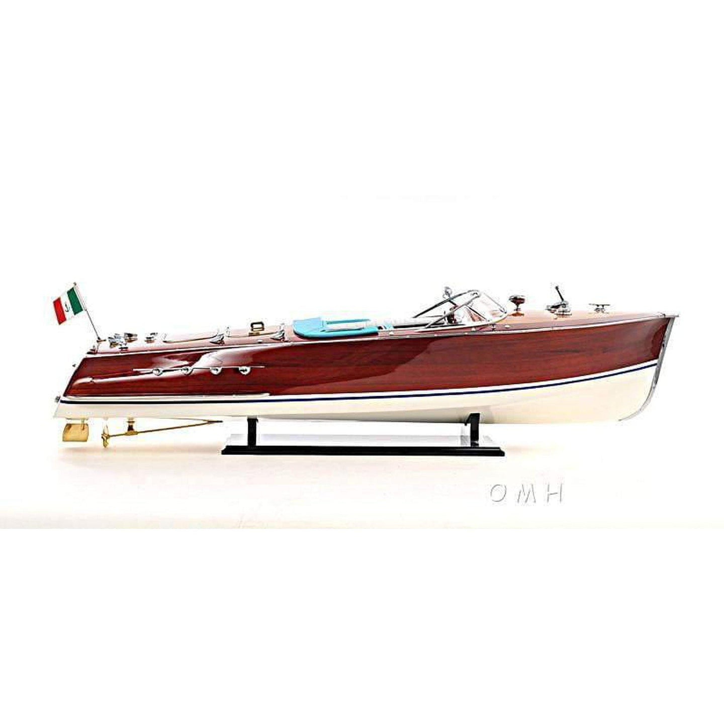 Old Modern Riva Triton Painted Large Model Boat B113