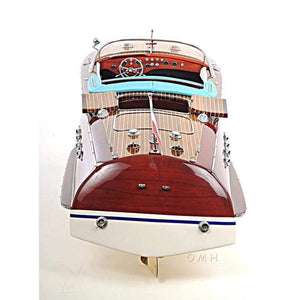 Old Modern Riva Triton Painted Large Model Boat B113