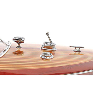 Old Modern Riva Triton Painted Large Model Boat B113