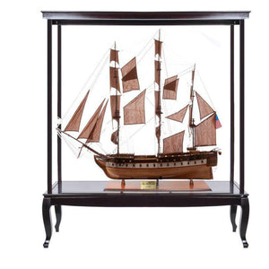 Old Modern USS Constitution 56" XL With Display Case No Glass T103A