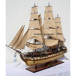 Old Modern USS Constitution 56" XL With Display Case No Glass T103A