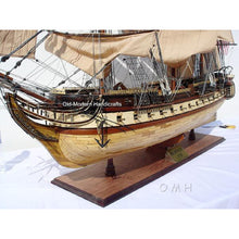 Old Modern USS Constitution 56" XL With Display Case No Glass T103A