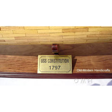 Old Modern USS Constitution 56" XL With Display Case No Glass T103A