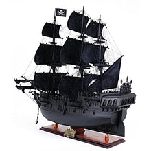 Old Modern Black Pearl Pirate Ship Large With Floor Display Case T295B