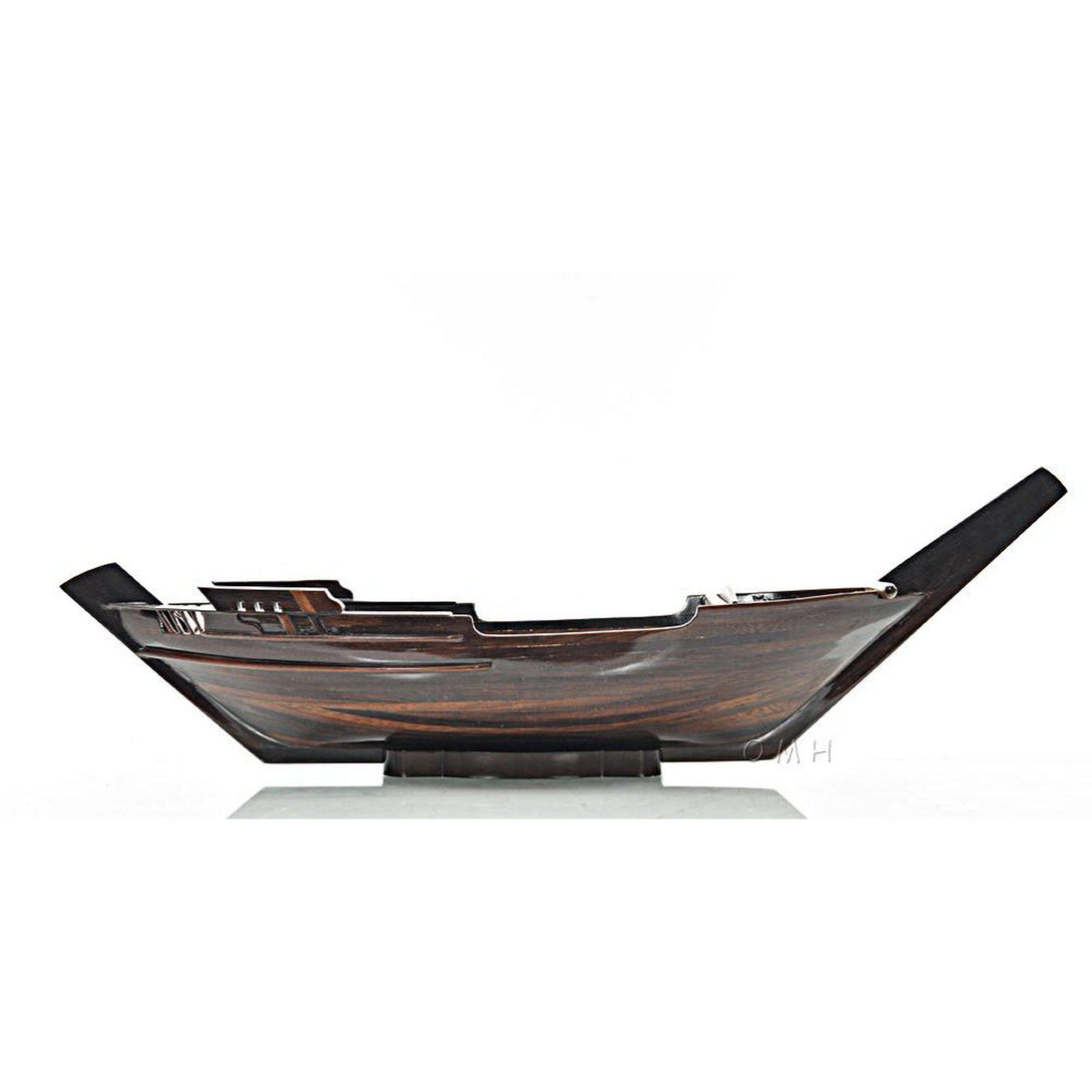 Old Modern Dhow Boat Sushi Tray Q056