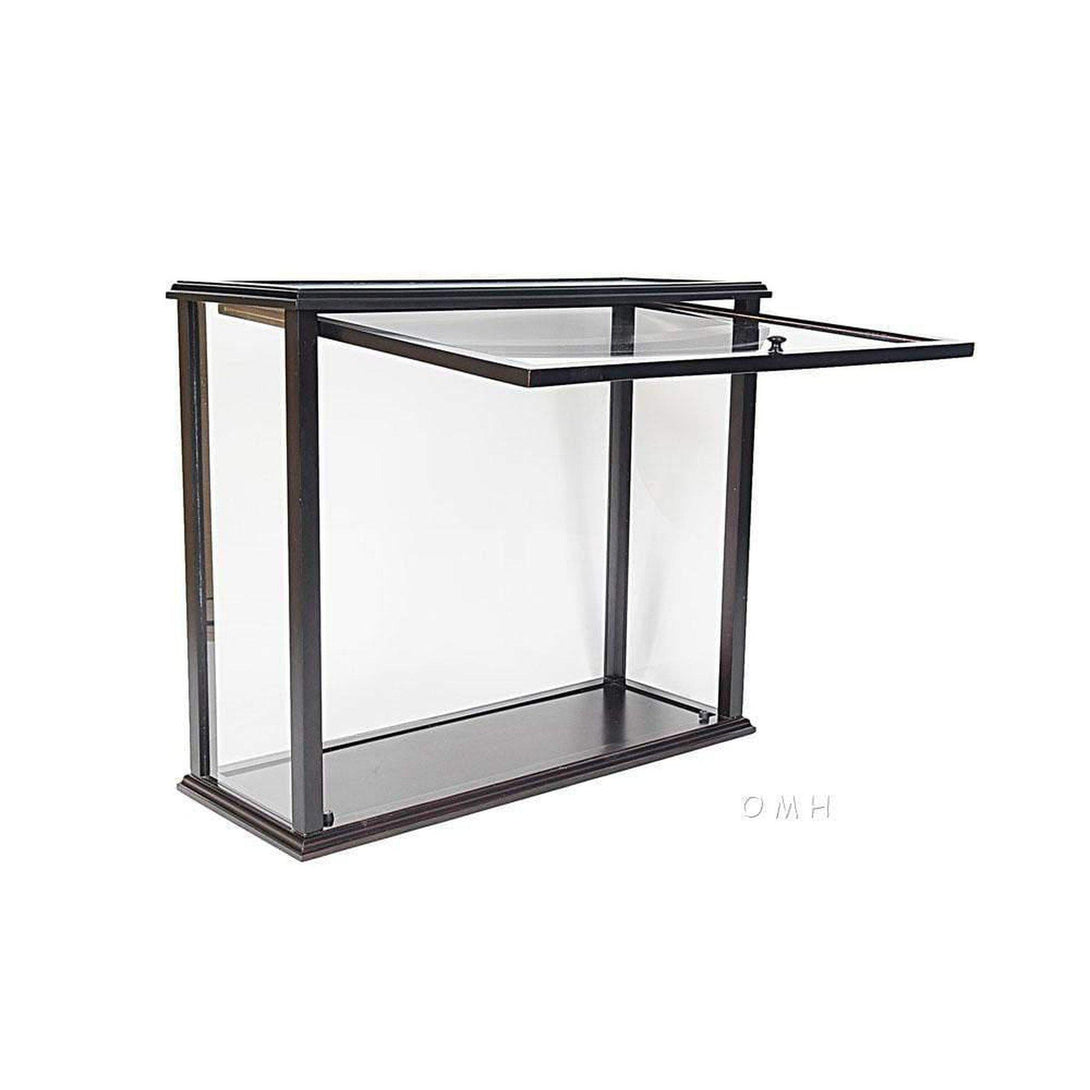 Old Modern Table Top Display Case Medium Front Open P058