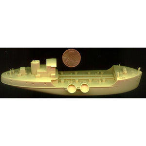 Iron Shipwrights USN YO/YOG/YW Yard Barge 1/350 Scale Resin Model Ship Kit 4-062