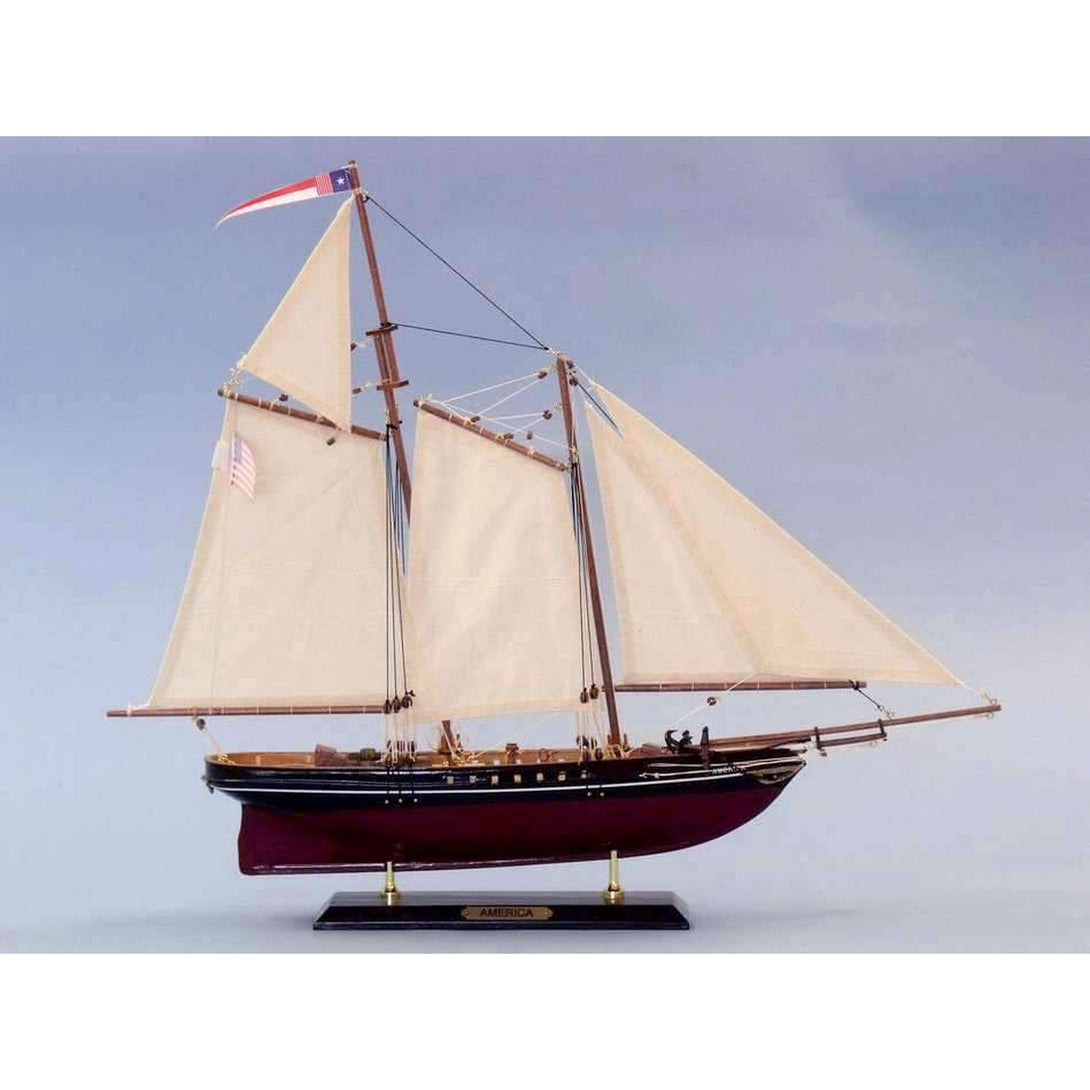 Handcrafted Model Ships Wooden America Limited Model Sailboat 24