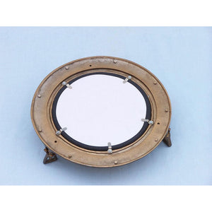 Handcrafted Model Ships Antique Brass Decorative Ship Porthole Mirror 15 MC-1964-15-AN