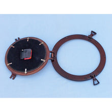Handcrafted Model Ships Antique Copper Deluxe Class Porthole Clock 12 WC-1445-12-AC