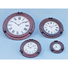 Handcrafted Model Ships Antique Copper Deluxe Class Porthole Clock 12 WC-1445-12-AC