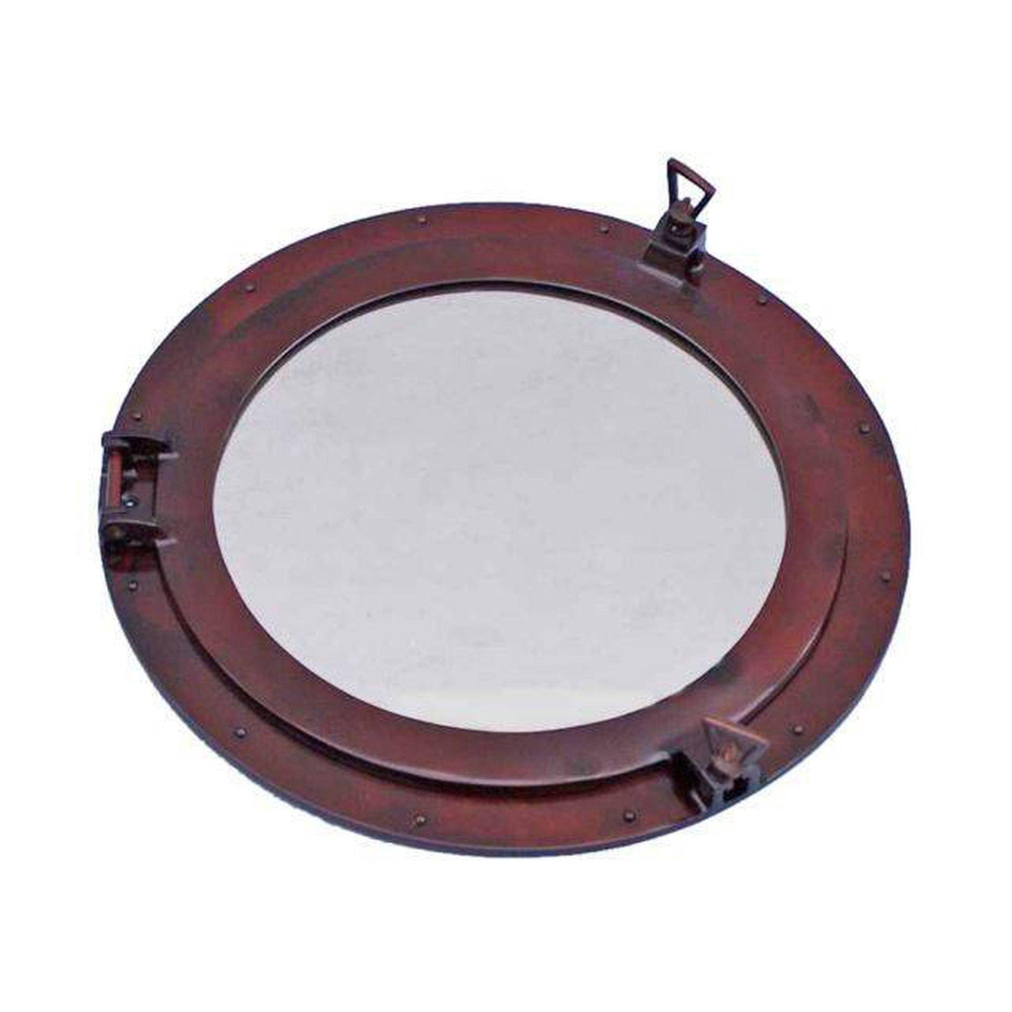 Handcrafted Model Ships Antique Copper Decorative Ship Porthole Mirror 24