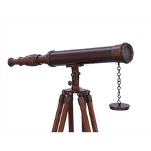 Handcrafted Model Ships Floor Standing Antique Copper Harbor Master Telescope 50 ST-0129-AC