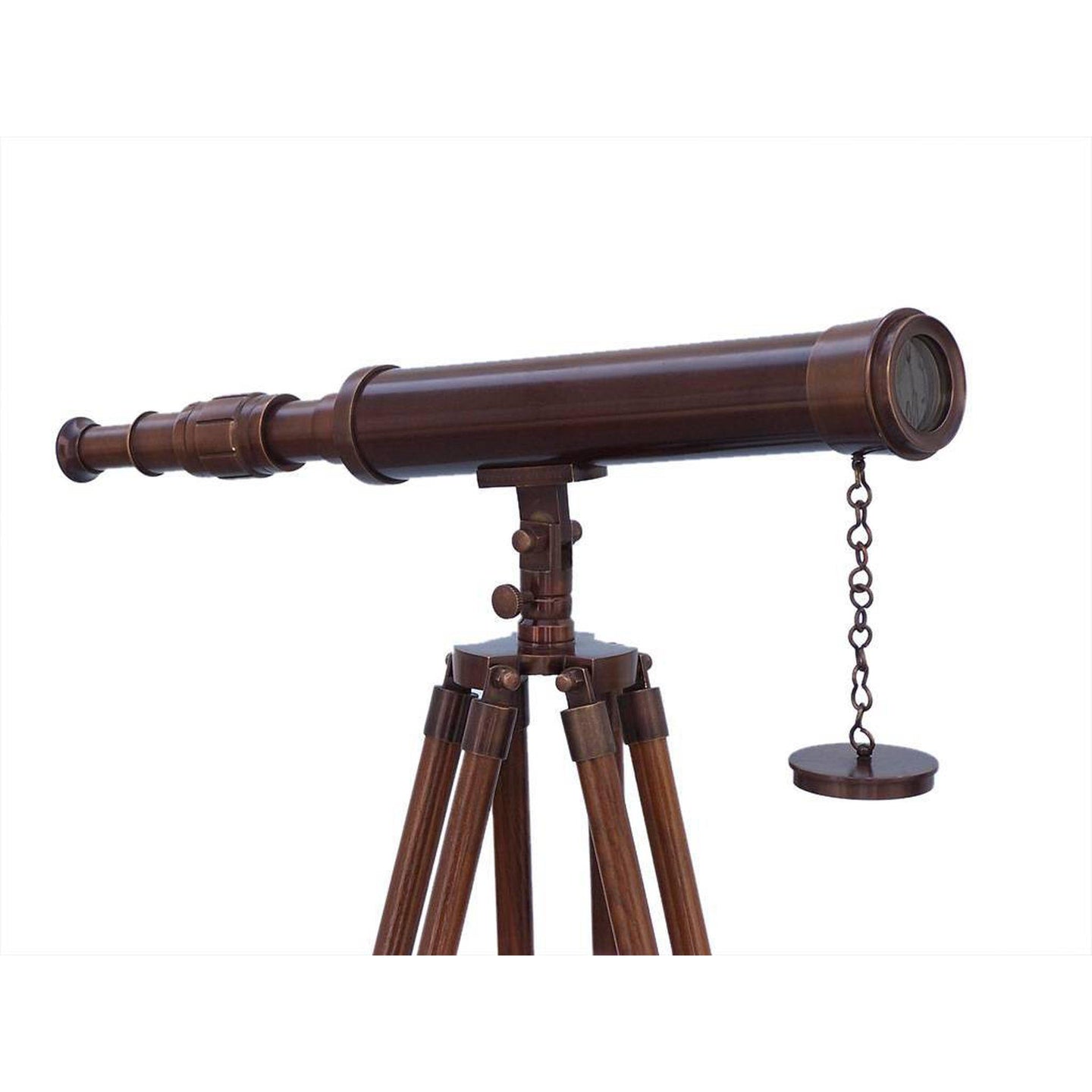 Handcrafted Model Ships Floor Standing Antique Copper Harbor Master Telescope 50 ST-0129-AC
