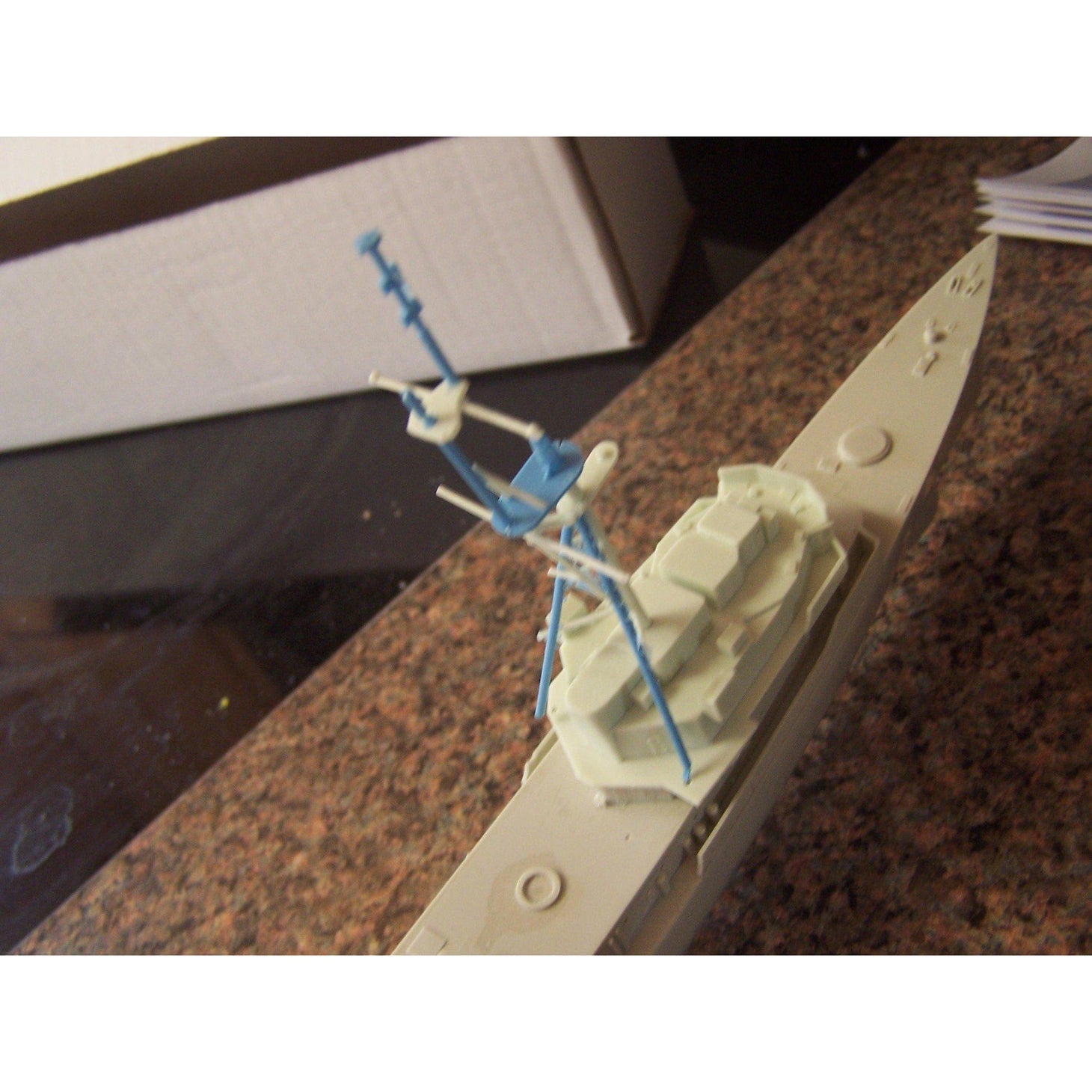 Iron Shipwrights USS Barney DDG-6  Adams class Guided Missile Destroyer 1985 1/350 Scale Resin Model Ship Kit 4-225