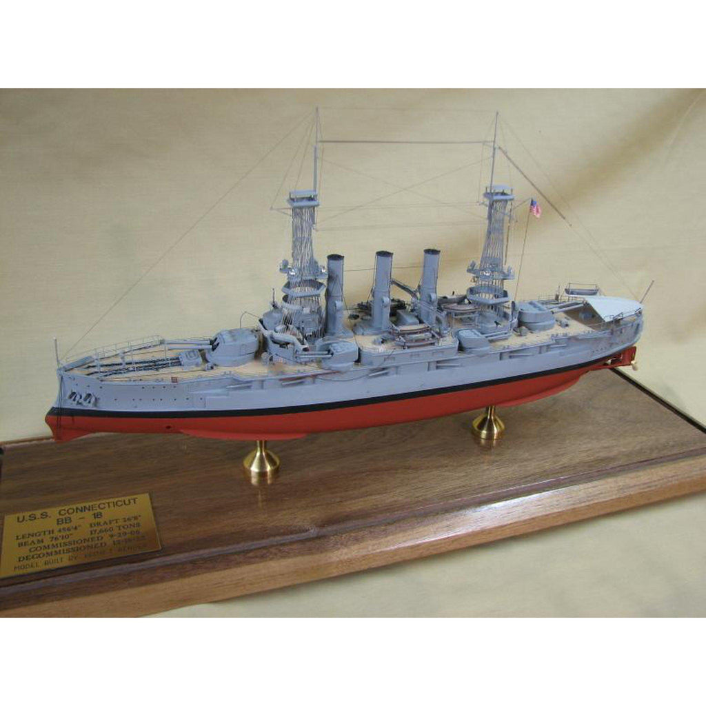 Buy USS Connecticut BB18 1910 1/350 Scale Resin Model Ship Kit – Adama ...