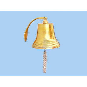 Handcrafted Model Ships Brass Plated Hanging Harbor Bell 10 BL2021-11B