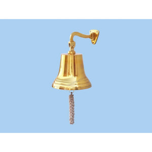 Handcrafted Model Ships Brass Plated Hanging Ship's Bell 15" BL2019-11B