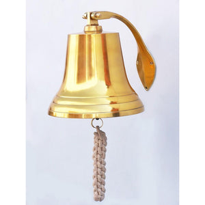 Handcrafted Model Ships Brass Plated Hanging Harbor Bell 10 BL2021-11B