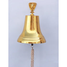 Handcrafted Model Ships Brass Plated Hanging Ship's Bell 18 BL2019-13B