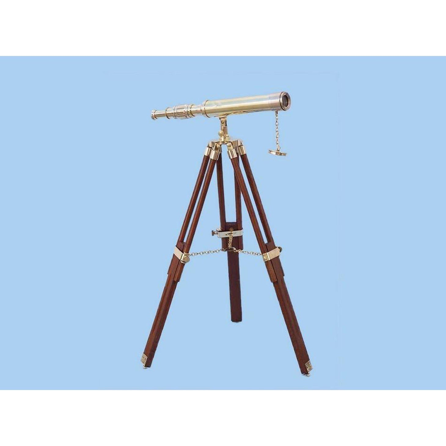 Handcrafted Model Ships Floor Standing Brass Harbor Master Telescope 30  ST-0137 - plain