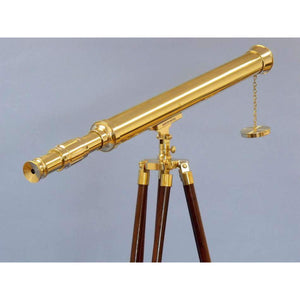 Handcrafted Model Ships Floor Standing Brass Harbor Master Telescope 60  ST-0123 - plain