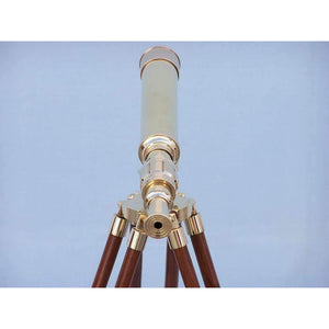 Handcrafted Model Ships Floor Standing Brass Harbor Master Telescope 30  ST-0137 - plain