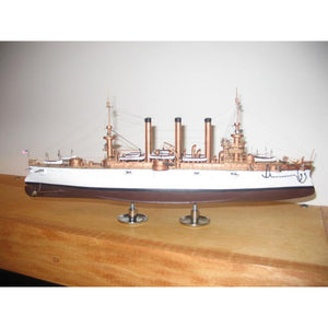 Iron Shipwrights USS Brooklyn ACR3  US Armored Cruiser 1898  Kit by Denny Pierson 1/350 Scale Resin Model Ship Kit 4-128