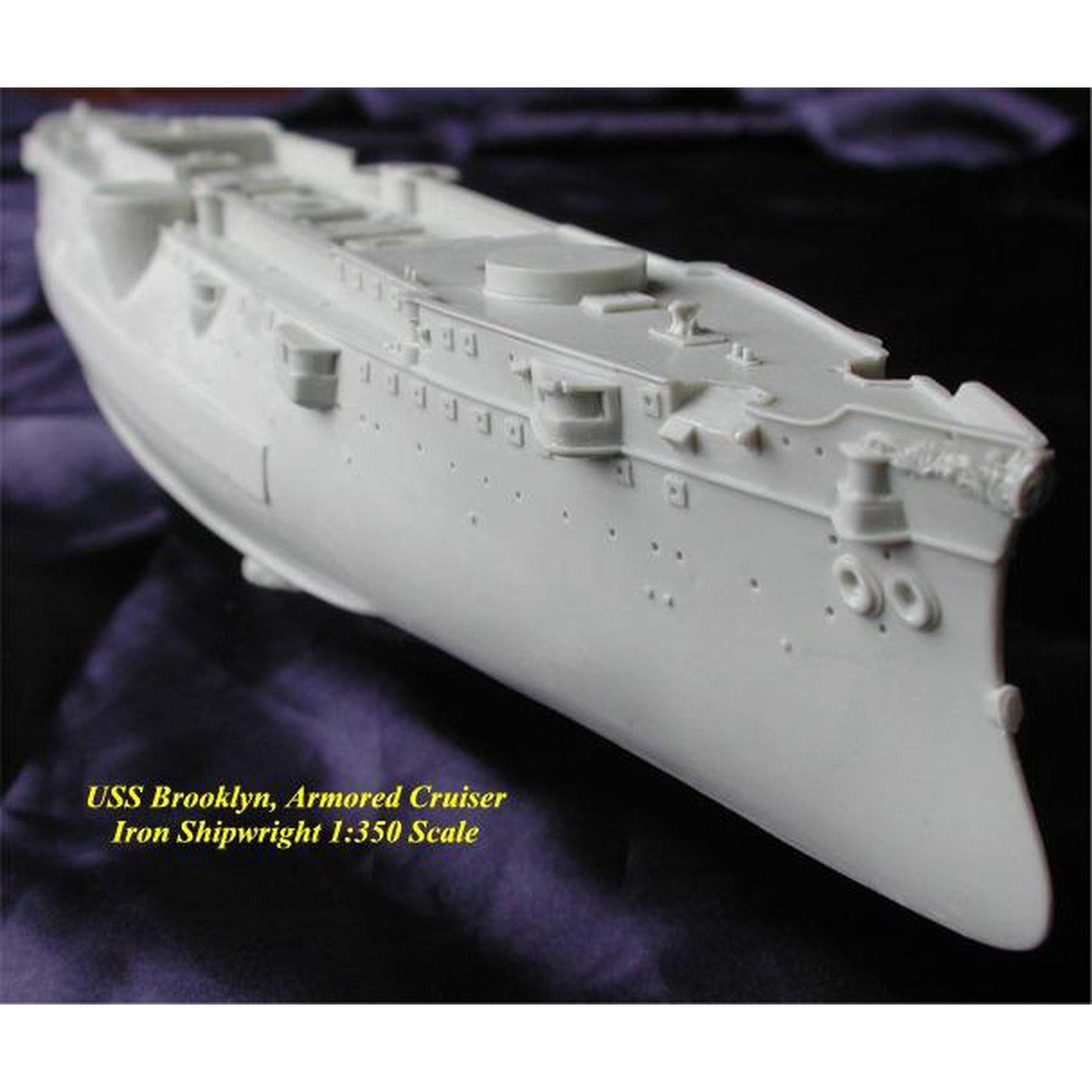 Iron Shipwrights USS Brooklyn ACR3  US Armored Cruiser 1898  Kit by Denny Pierson 1/350 Scale Resin Model Ship Kit 4-128