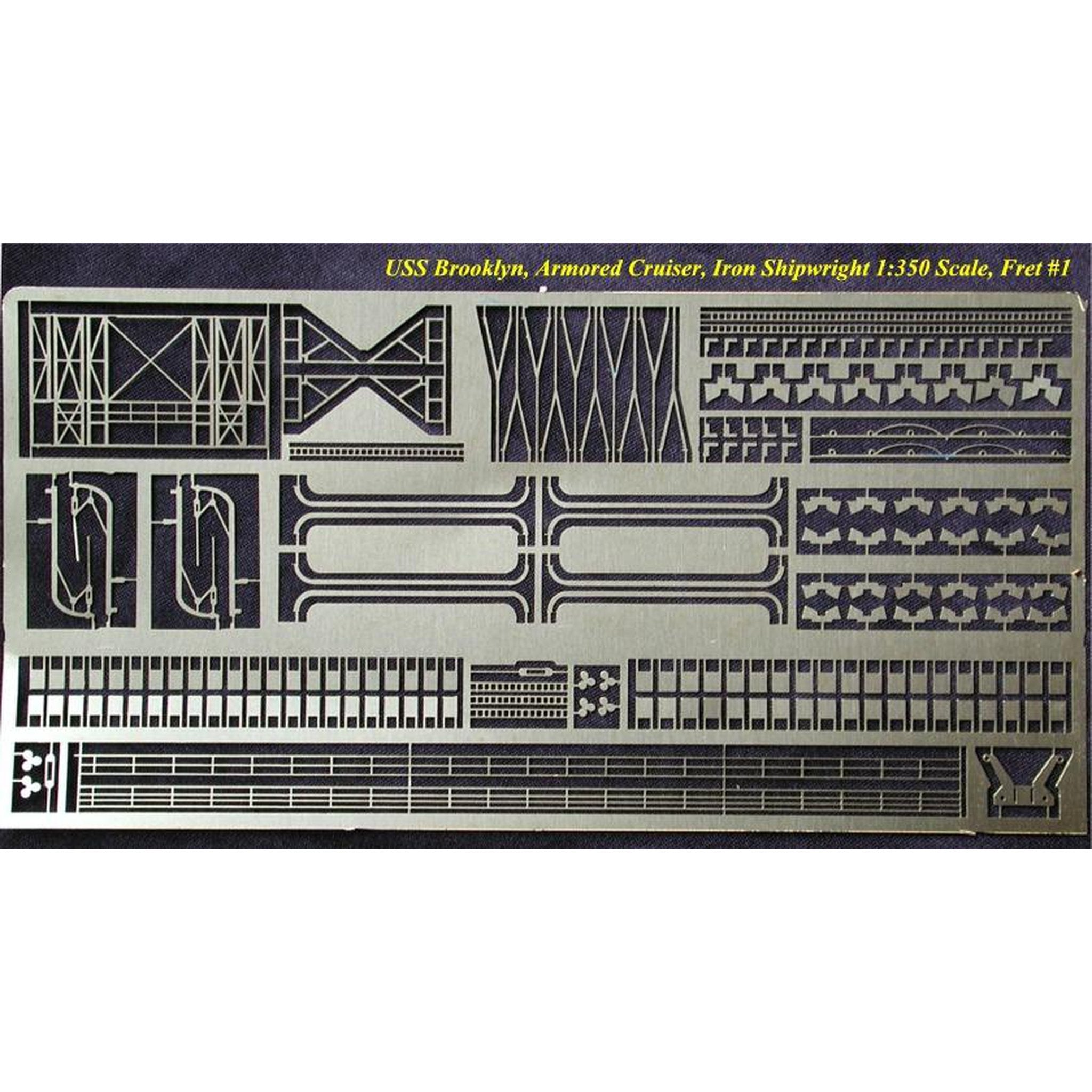 Buy USS Brooklyn ACR3 US Armored Cruiser 1898 Kit by Denny Pierson 1/ ...