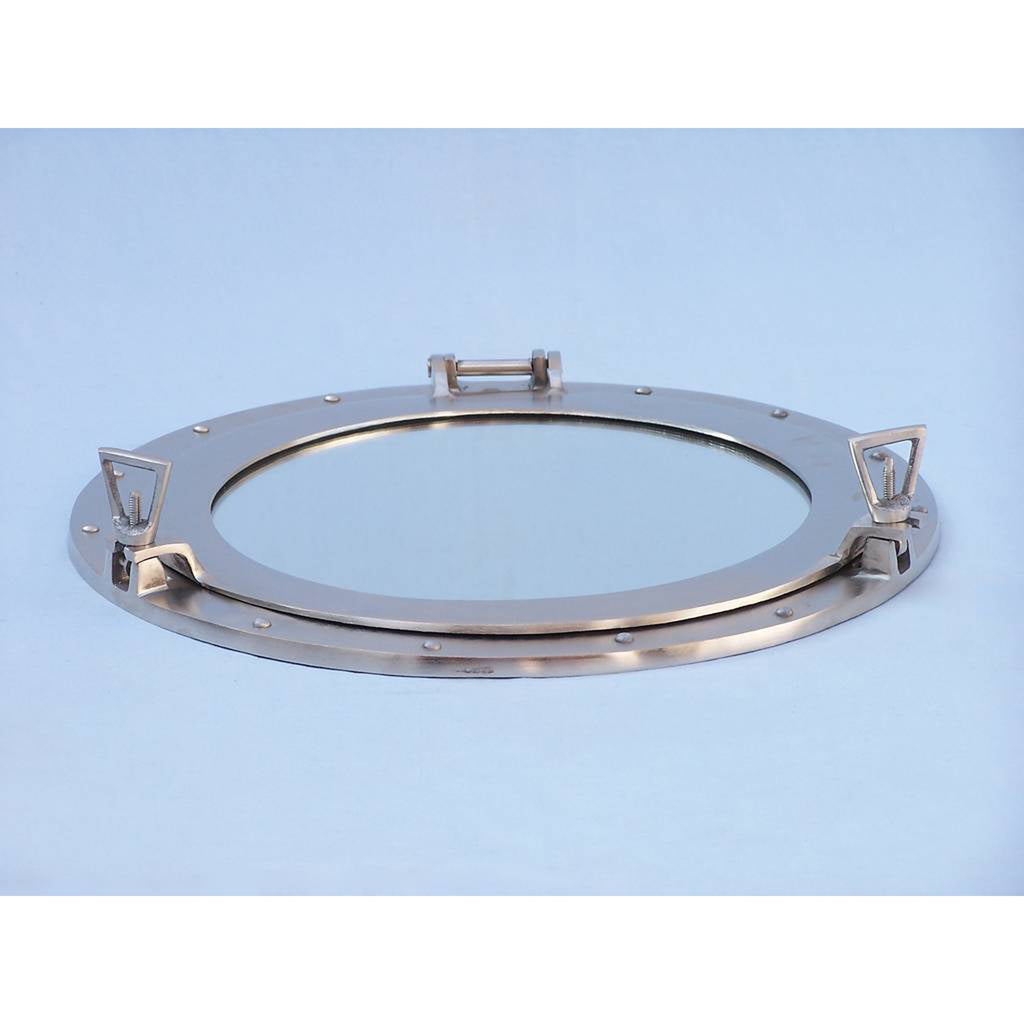 Buy Brushed Nickel Deluxe Class Decorative Ship Porthole Window 17 ...