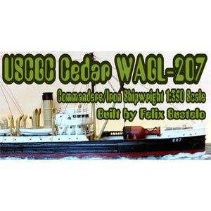 Iron Shipwrights USCG Cedar WAGL-207  Buoy tender 1/350 Scale Resin Model Ship Kit 4-187