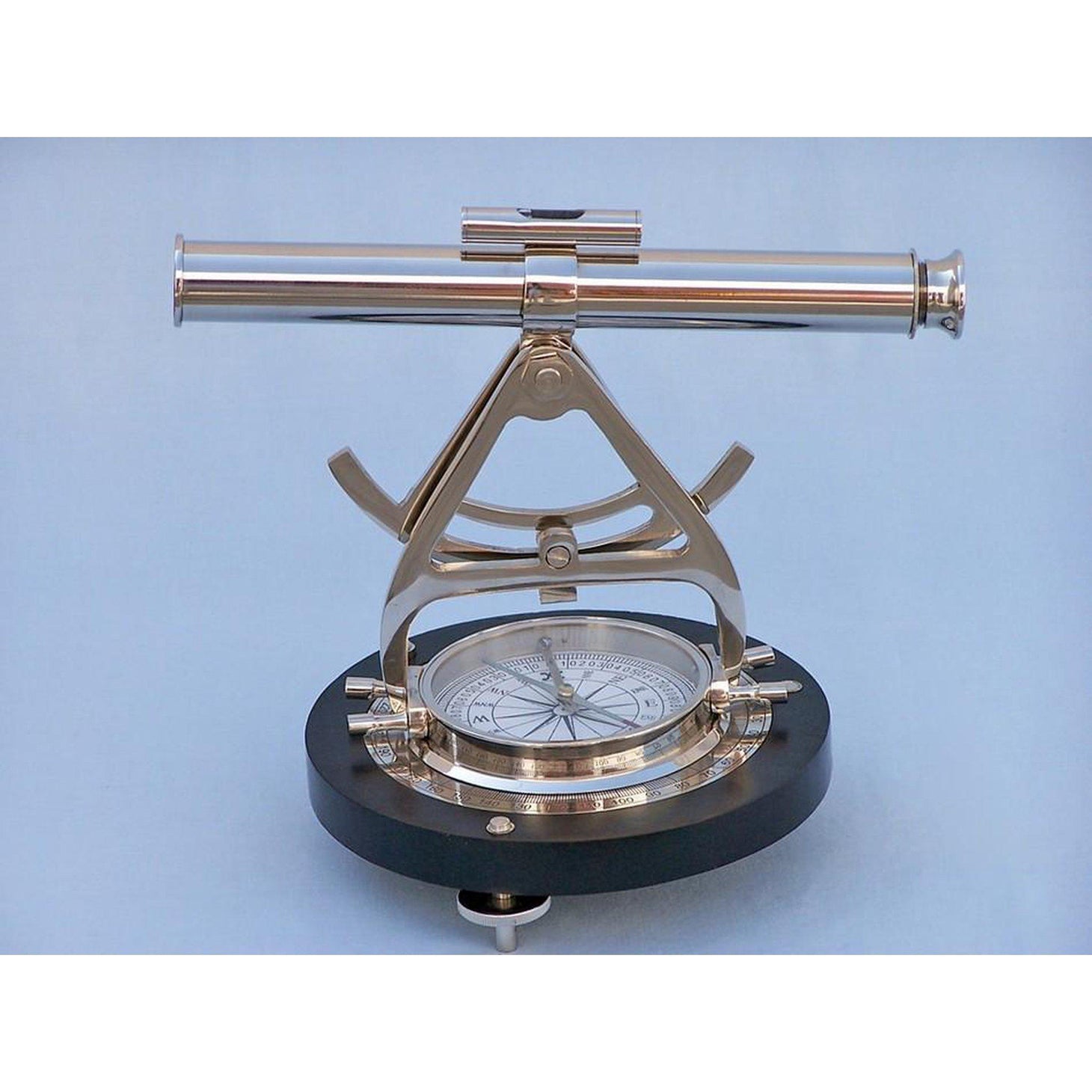 Handcrafted Model Ships Chrome Alidade Compass 14