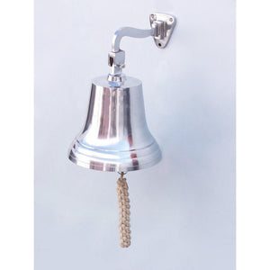 Handcrafted Model Ships Chrome Hanging Ship's Bell 15 BL2019-11C