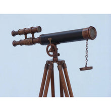 Handcrafted Model Ships Floor Standing Antique Copper With Leather Griffith Astro Telescope 50 ST-0126-ACL