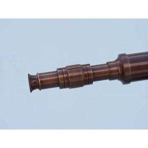 Handcrafted Model Ships Floor Standing Antique Copper Harbor Master Telescope 50 ST-0129-AC