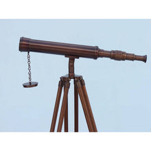 Handcrafted Model Ships Floor Standing Antique Copper Harbor Master Telescope 50 ST-0129-AC