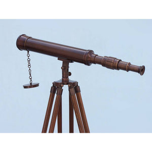 Handcrafted Model Ships Floor Standing Antique Copper Harbor Master Telescope 50 ST-0129-AC