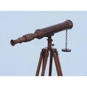 Handcrafted Model Ships Floor Standing Antique Copper Harbor Master Telescope 50 ST-0129-AC