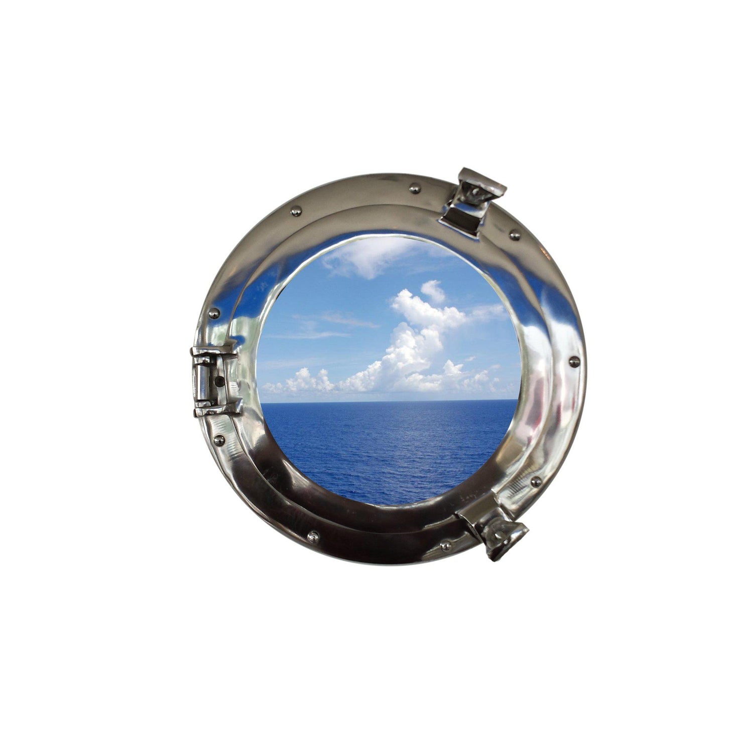 Handcrafted Model Ships Chrome Decorative Ship Porthole Window 15 MC-1964-15 CH - W