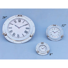 Handcrafted Model Ships Chrome Decorative Ship Porthole Clock 12" WC-1445-12-CH