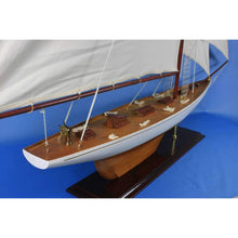 Handcrafted Model Ships Wooden Columbia Model Sailboat Decoration 60" Columbia 60