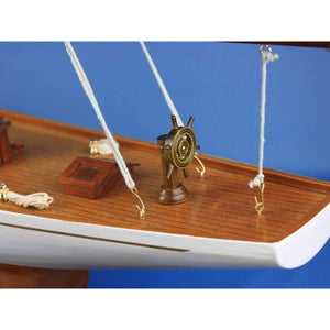 Handcrafted Model Ships Wooden Columbia Model Sailboat Decoration 60" Columbia 60